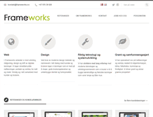 Tablet Screenshot of frameworks.no